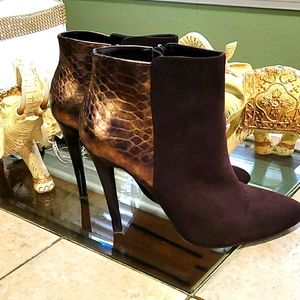 EUC! Brooklyn Brown & Bronze Booties